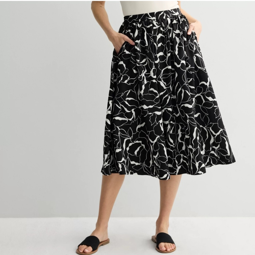 Women's Nine West A-Line Midi Skirt